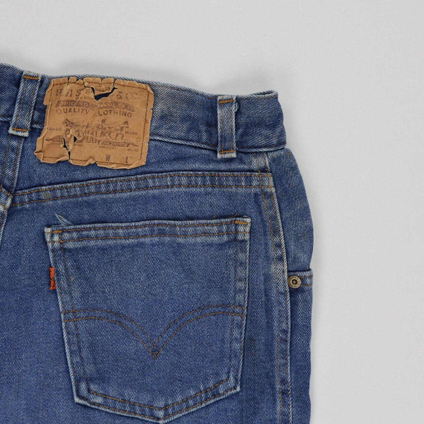Levi's Vintage Blue Denim Straight Leg Jeans W32 L30 100% Cotton