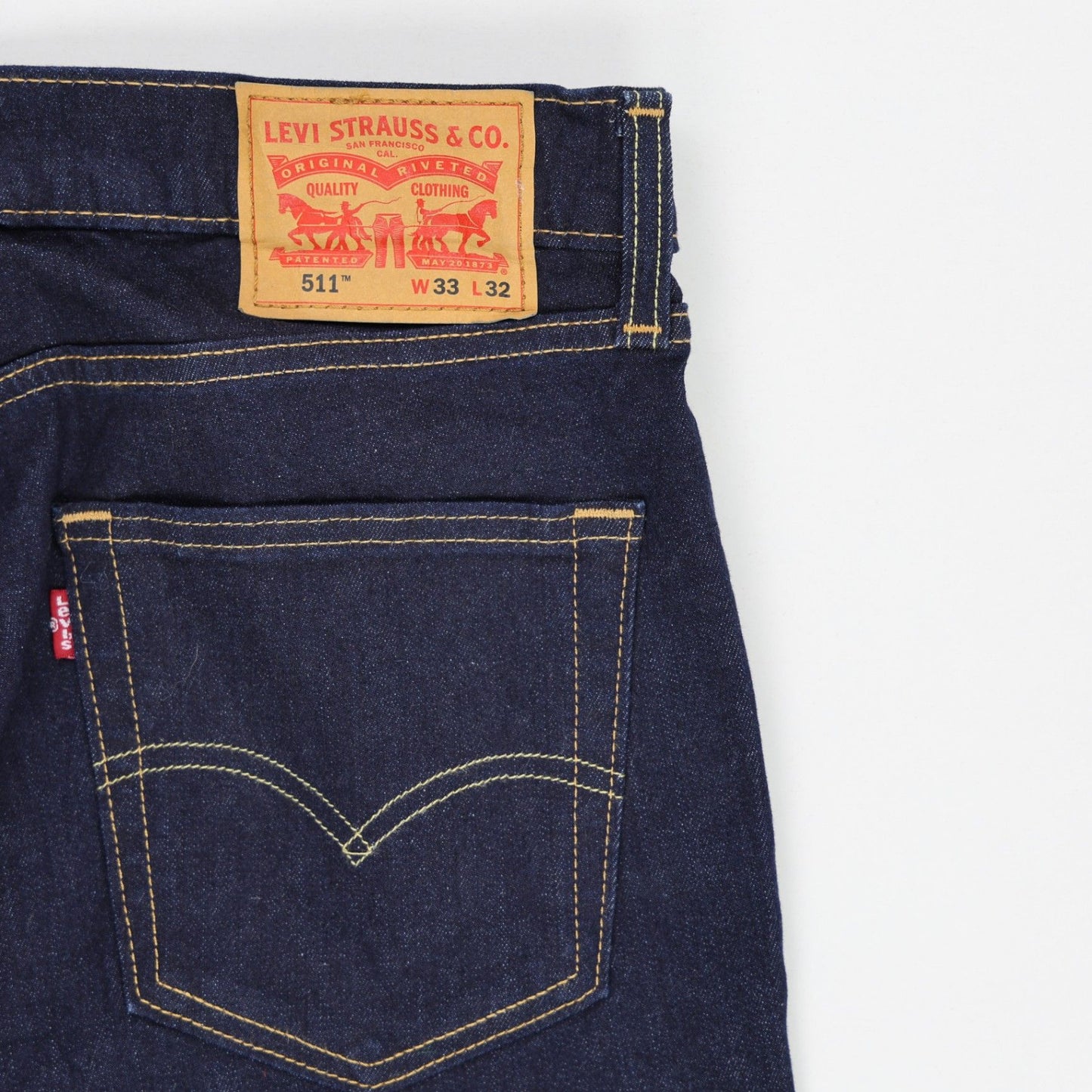 Levi's 511 Slim Fit Men's Jeans Indigo Blue W33 L32 Cotton
