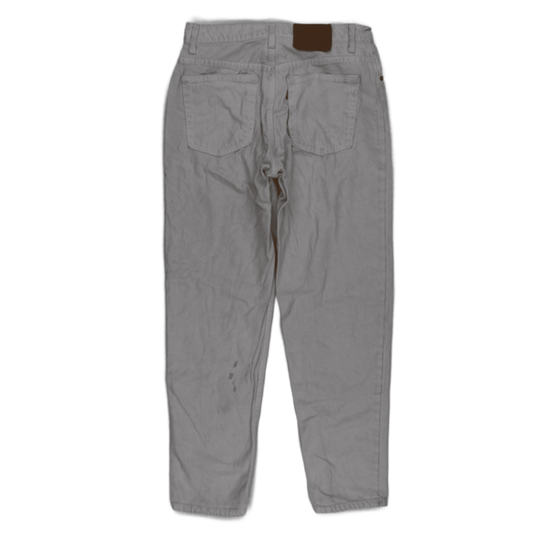 Levi's 550 Relaxed Fit Tapered Jeans White 33W 30L Cotton Vintage Men's Size 13 Medium