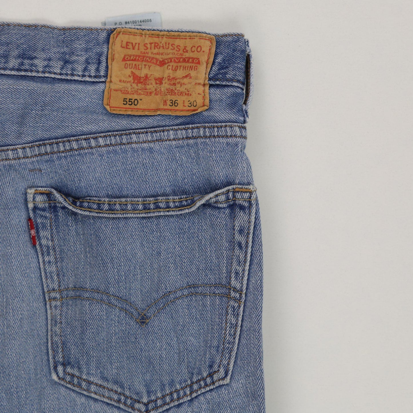 Levi's 550 Relaxed Fit Vintage Blue Jeans 36W 30L Cotton