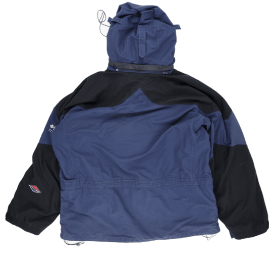 Columbia XL Blue Hooded Outdoor Jacket Polyester Blend Vintage