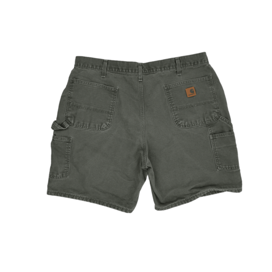 Carhartt Olive Green Vintage Work Shorts 40 Inseam 9in 100 Cotton