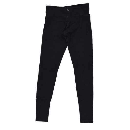 Lululemon Black High Waisted Full Length Leggings Women Size Small 29 Inch Inseam Stretch Fabric Activewear