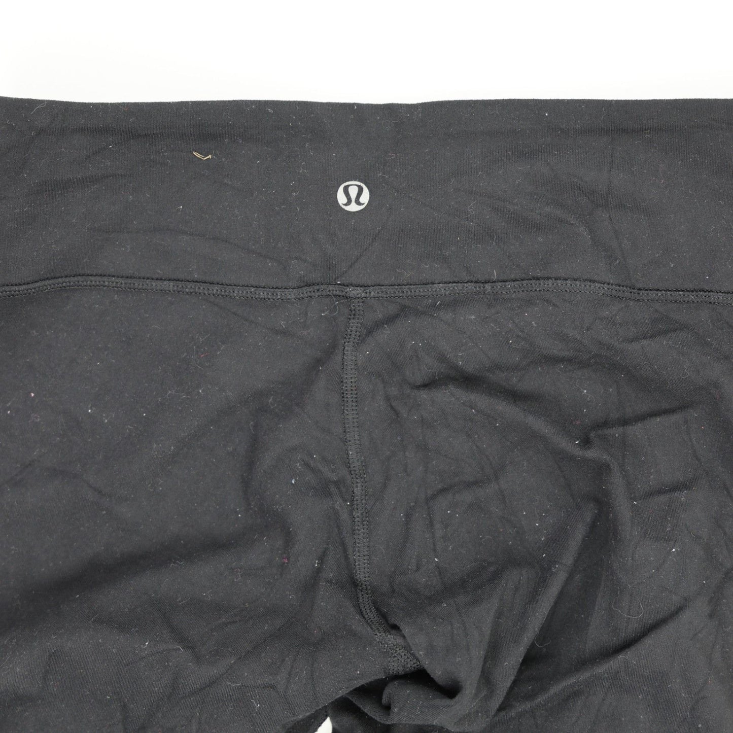 Lululemon High Rise Black Cropped Leggings Women's Size Small Stretch Cotton Blend