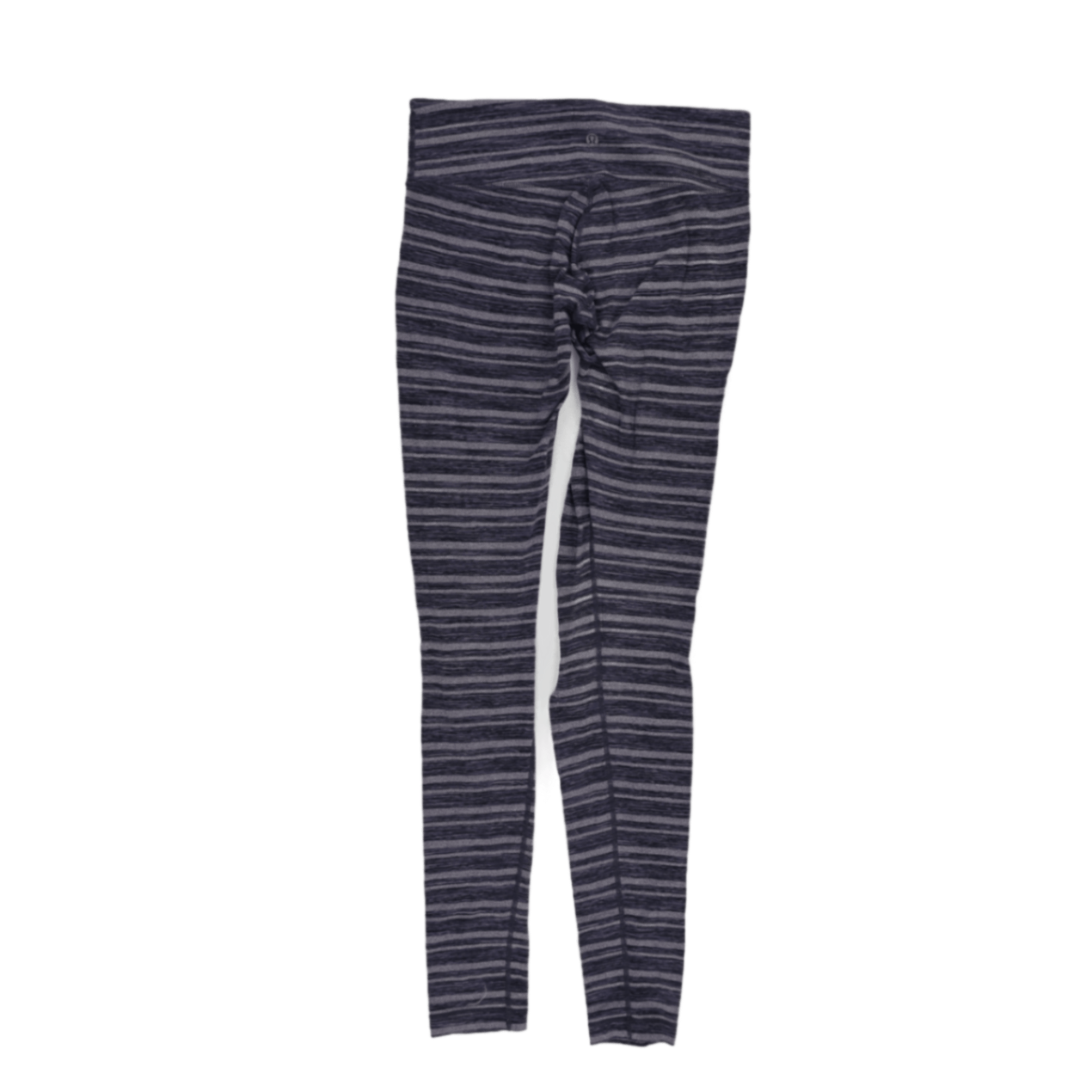 Lululemon Women's Grey Striped Leggings Small Stretch Fabric Activewear