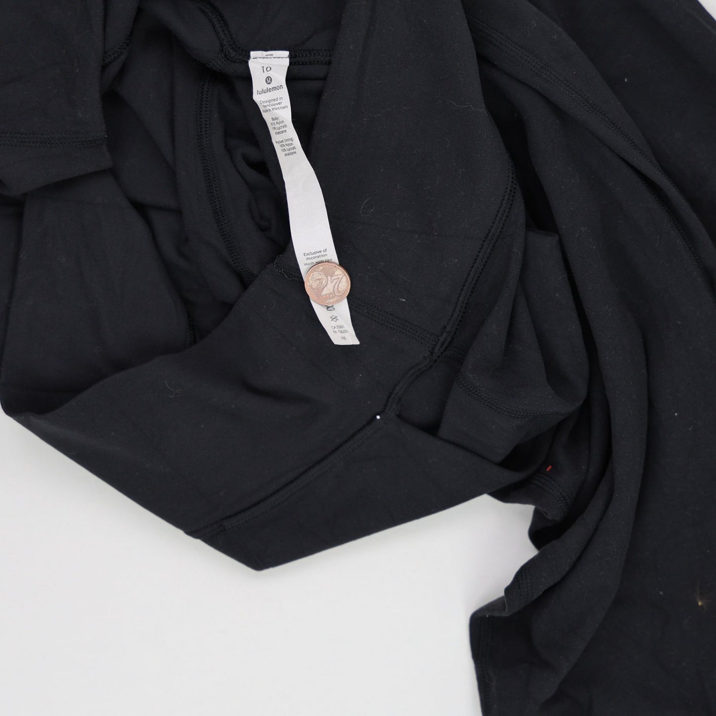 Lululemon Black Cotton Jogger Pants Size 10 Women's Athletic Wear