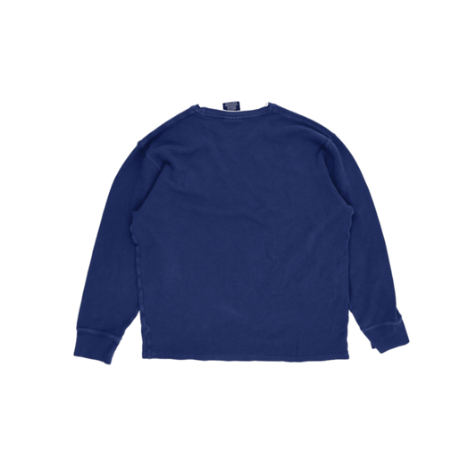 Polo Ralph Lauren Blue Crewneck Sweatshirt XL 100% Cotton Vintage