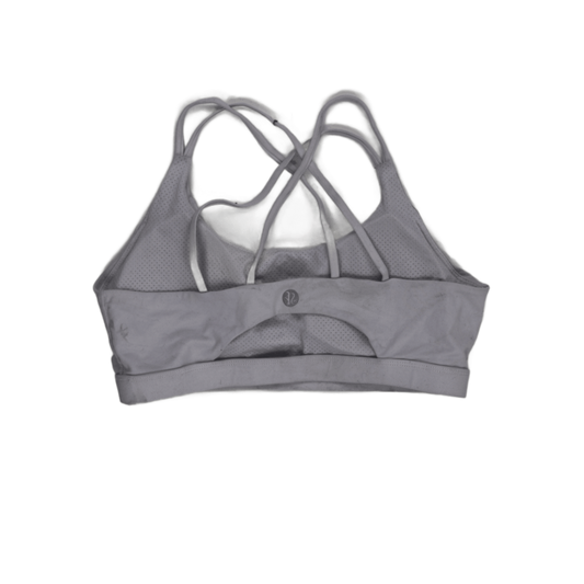 Lululemon Light Lavender Criss Cross Back Sports Bra Women's Large 86% Nylon 14% Elastane Scoop Neck Activewear