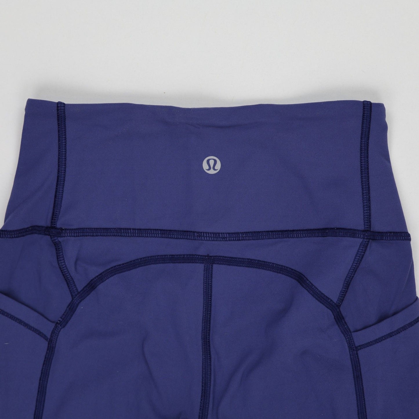 Lululemon High-Rise Navy Blue Stretch Leggings Size 8 28 In Inseam 30 In Waist