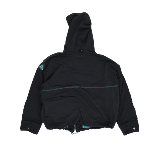Adidas Equipment NSW Volleyball Hooded Jacket Black Large 60% Cotton 40% Polyester Vintage