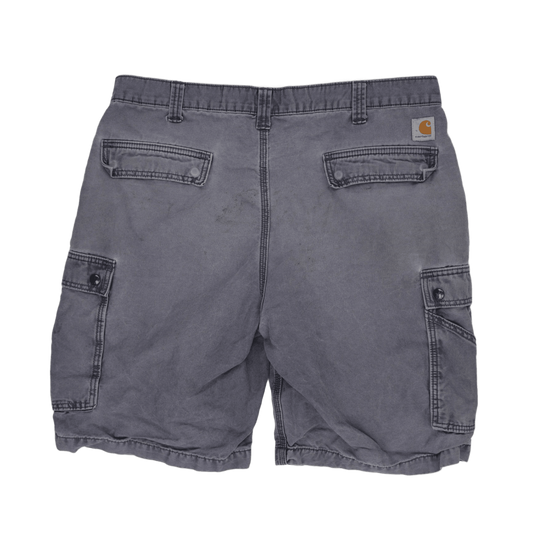 Carhartt Relaxed Fit Grey Cargo Shorts 34 Inch Waist 10 Inch Inseam Cotton