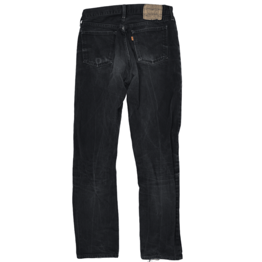 Levi's 61502 Black Straight Leg Jeans W32 L34 Cotton Vintage