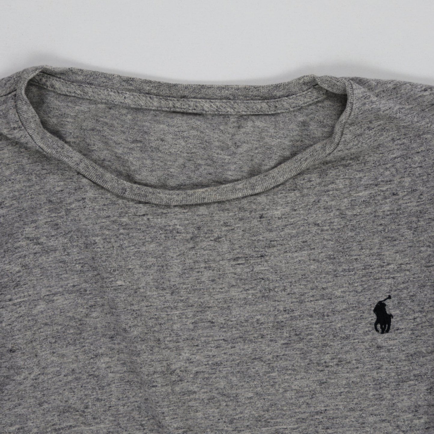 Ralph Lauren Grey Long Sleeve Cotton Knit T-Shirt Size Large