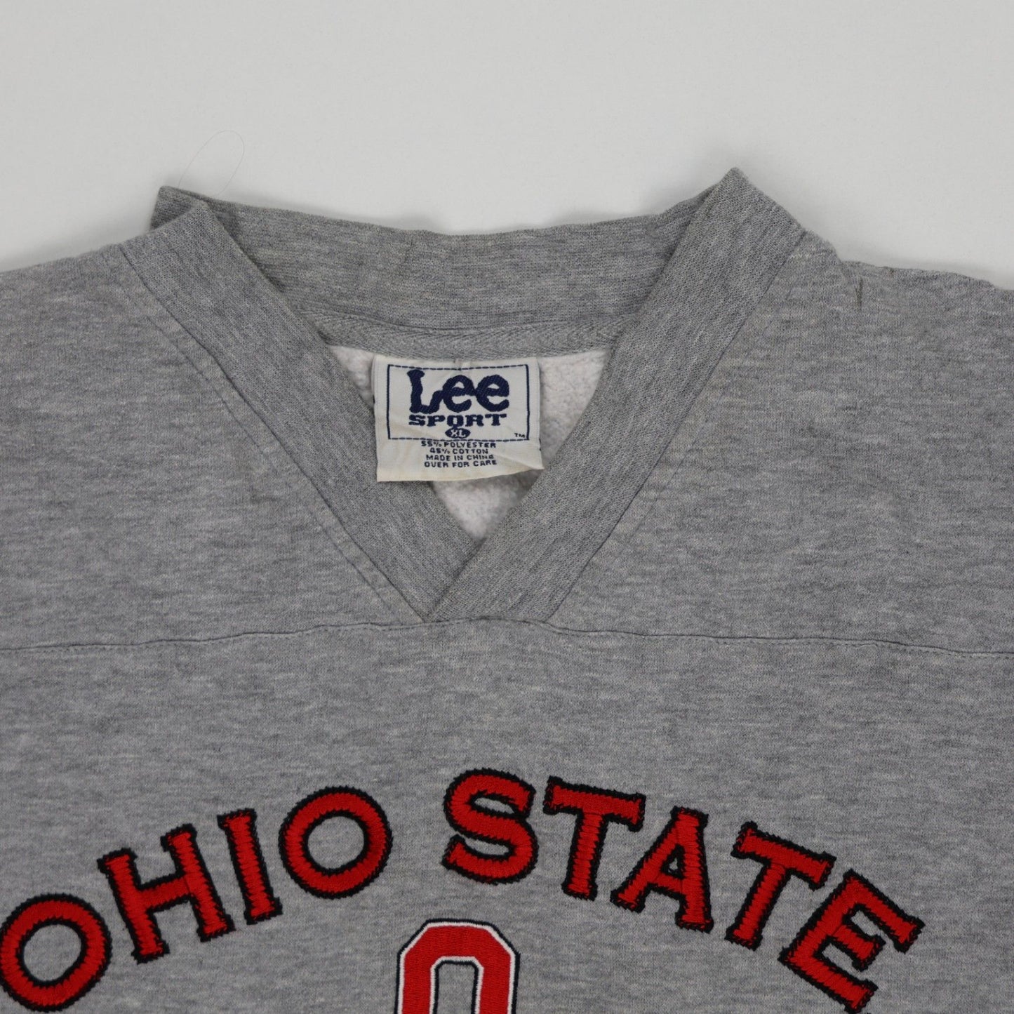 Lee Sport Vintage Ohio State Buckeyes Grey Crewneck Sweatshirt XL Cotton Blend