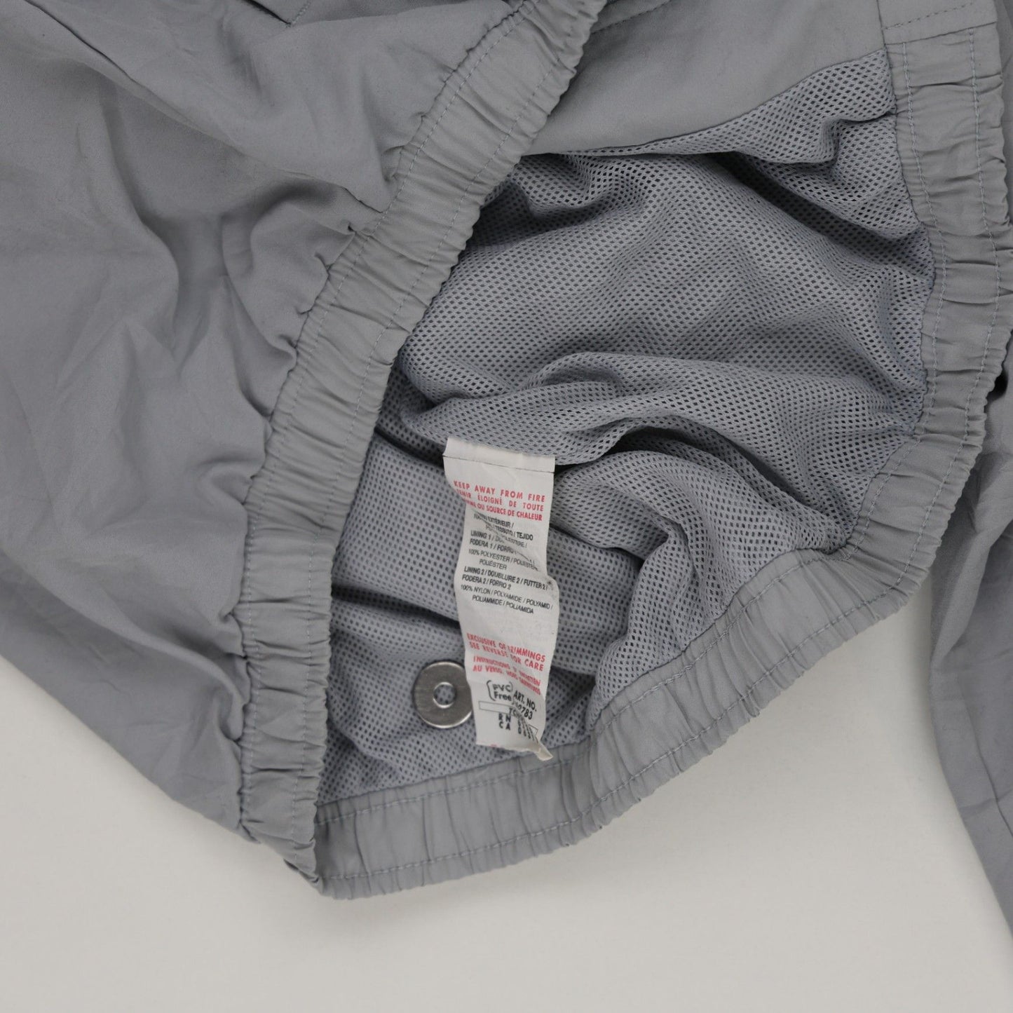 PUMA Vintage Grey Black Full Zip Lightweight Track Jacket Men Size Large Nylon Polyester