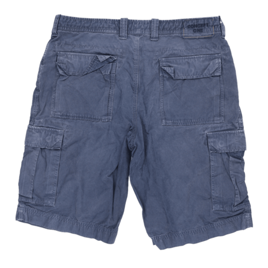 Concept One Navy Blue Cargo Shorts Size 38 Large 100 Cotton Mens