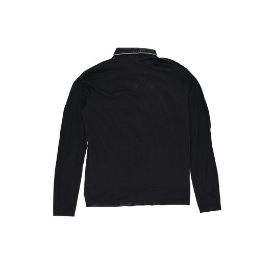 Ralph Lauren Golf Black Long Sleeve Polo Shirt Large Cotton Smart Casual