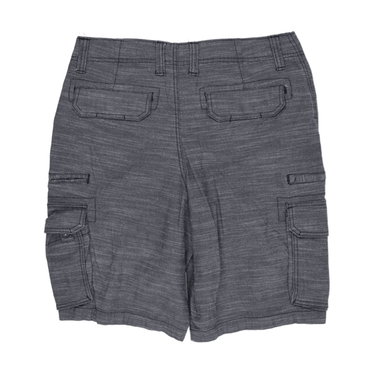 George Men's Cargo Shorts Grey Size 34 85 Cotton 15 Polyester