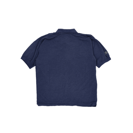 Lacoste Vintage Navy Blue Short Sleeve Polo Shirt Size Large Cotton