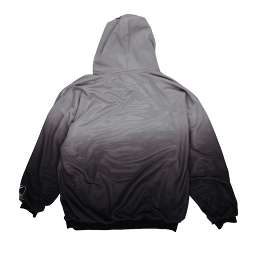 Karl Kani XL Grey Ombre Hoodie Polyester Blend Unisex Sports Streetwear Hooded Sweatshirt