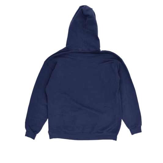 NFL Team Apparel New England Patriots AFC Champions Pullover Hoodie Navy Large Cotton Blend Vintage