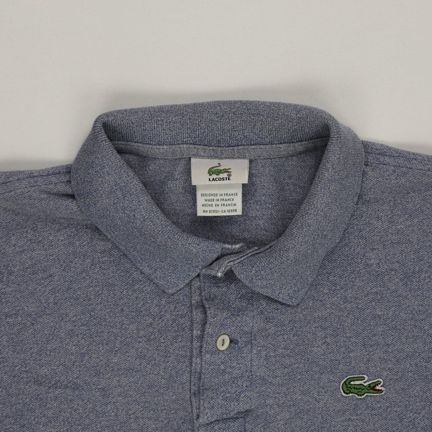 Lacoste Classic Polo Shirt for Men Blue XL Cotton