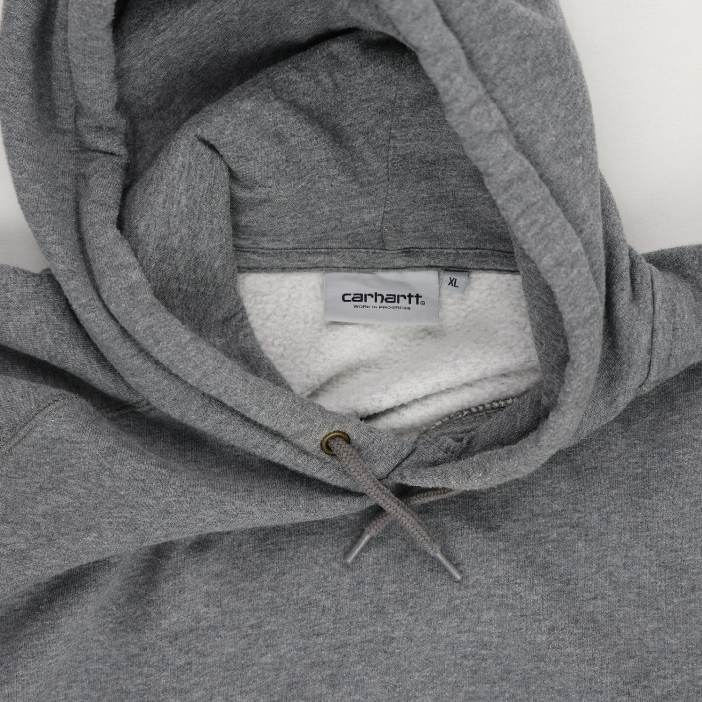Carhartt Grey Pullover Hoodie XL Cotton Blend Hooded Sweatshirt for Men