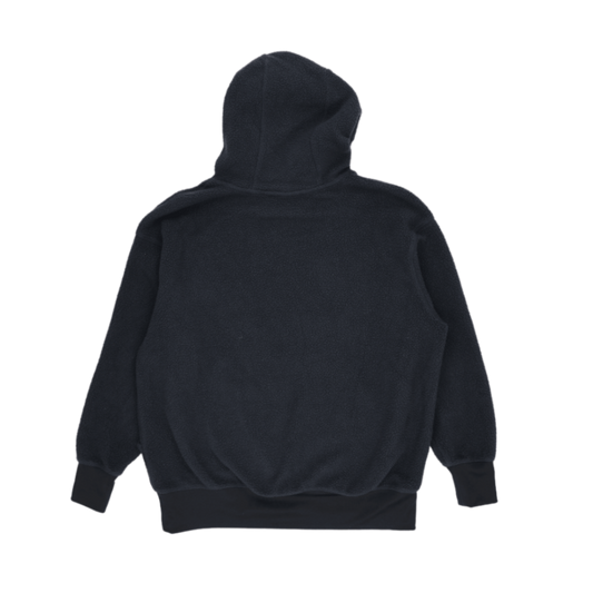 Nike Black Sherpa Fleece Pullover Hoodie for Men Size Small 100 Percent Polyester