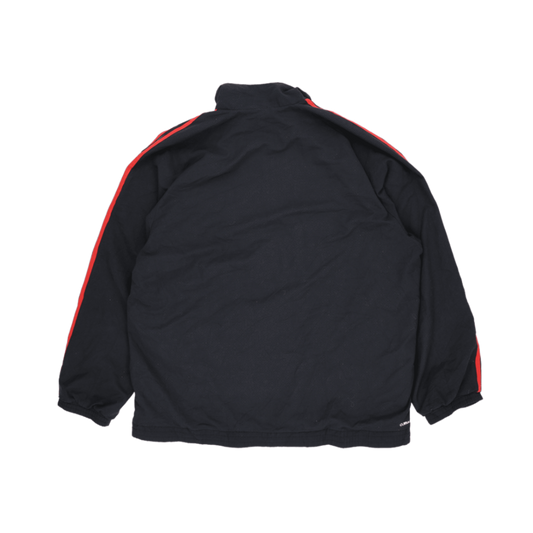 adidas Clima365 Black Track Jacket with Red Stripes for Men Size XL Polyester