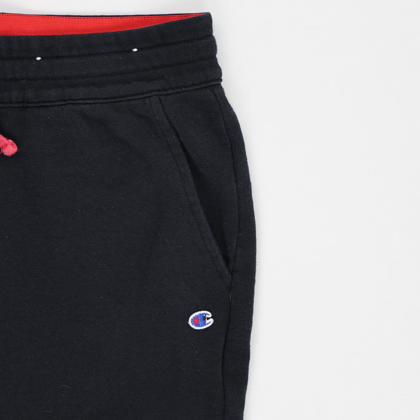 Champion Black Red Stripe Joggers Mens Medium Cotton Blend 76 cm Inseam 38 cm Waist