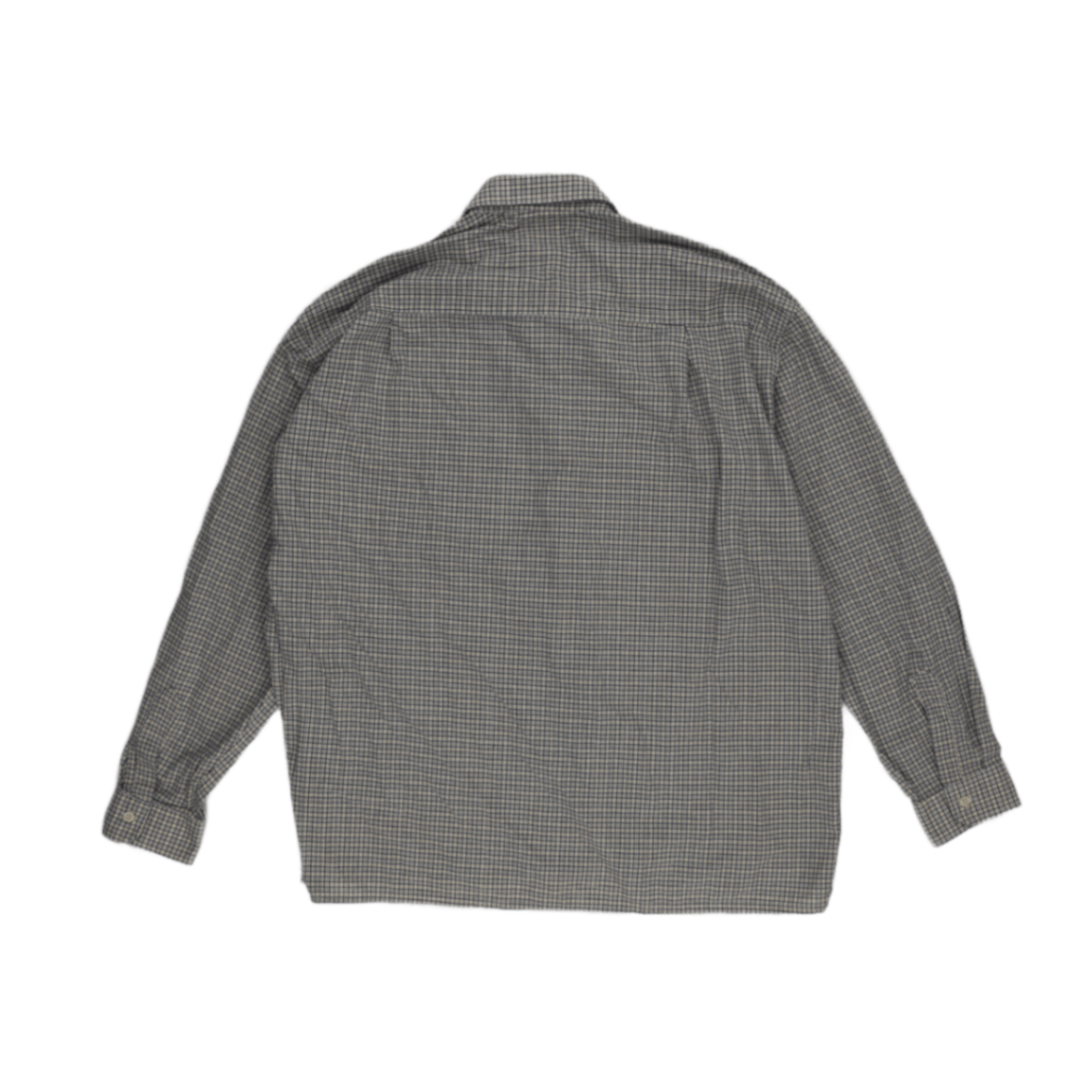 Lacoste Men's Cotton Long Sleeve Checked Button Up Shirt Grey XL