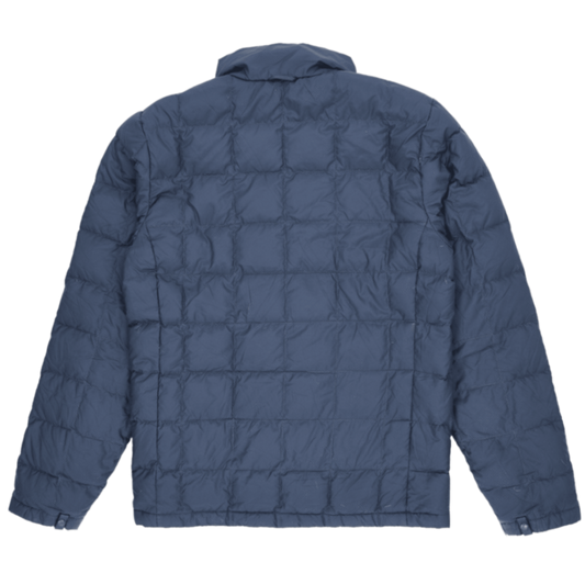 The North Face Navy Blue Puffer Jacket for Men Small Nylon Insulated Outdoor Coat