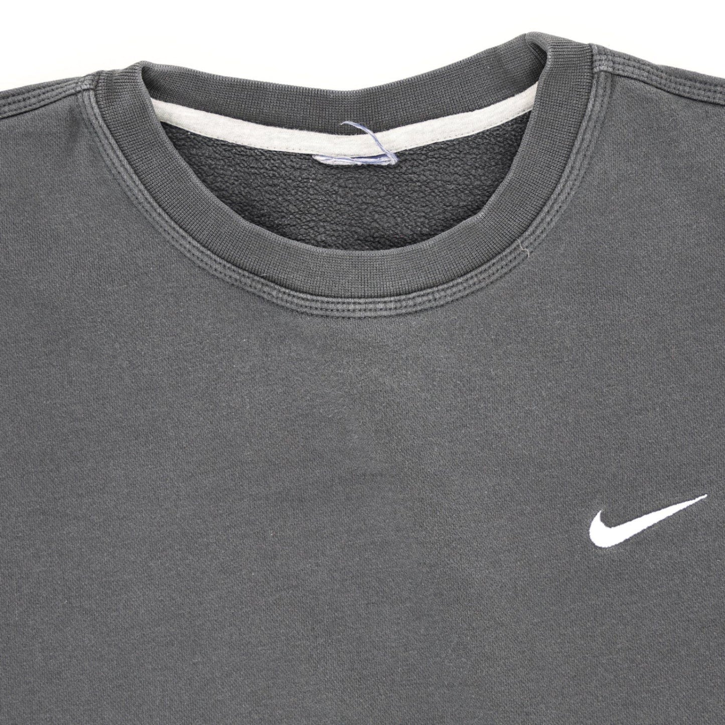 Nike Black Fleece Crew Neck Sweatshirt Large Cotton Blend Mens Activewear