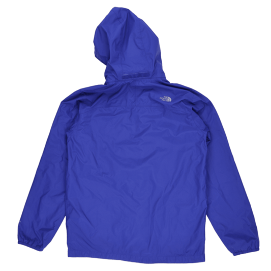 The North Face Boys XL Lightweight Blue Hooded Waterproof Jacket Synthetic Outdoor