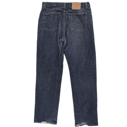 Levi's 501 Vintage Straight Fit Jeans Indigo Blue W38 L34 Cotton Denim