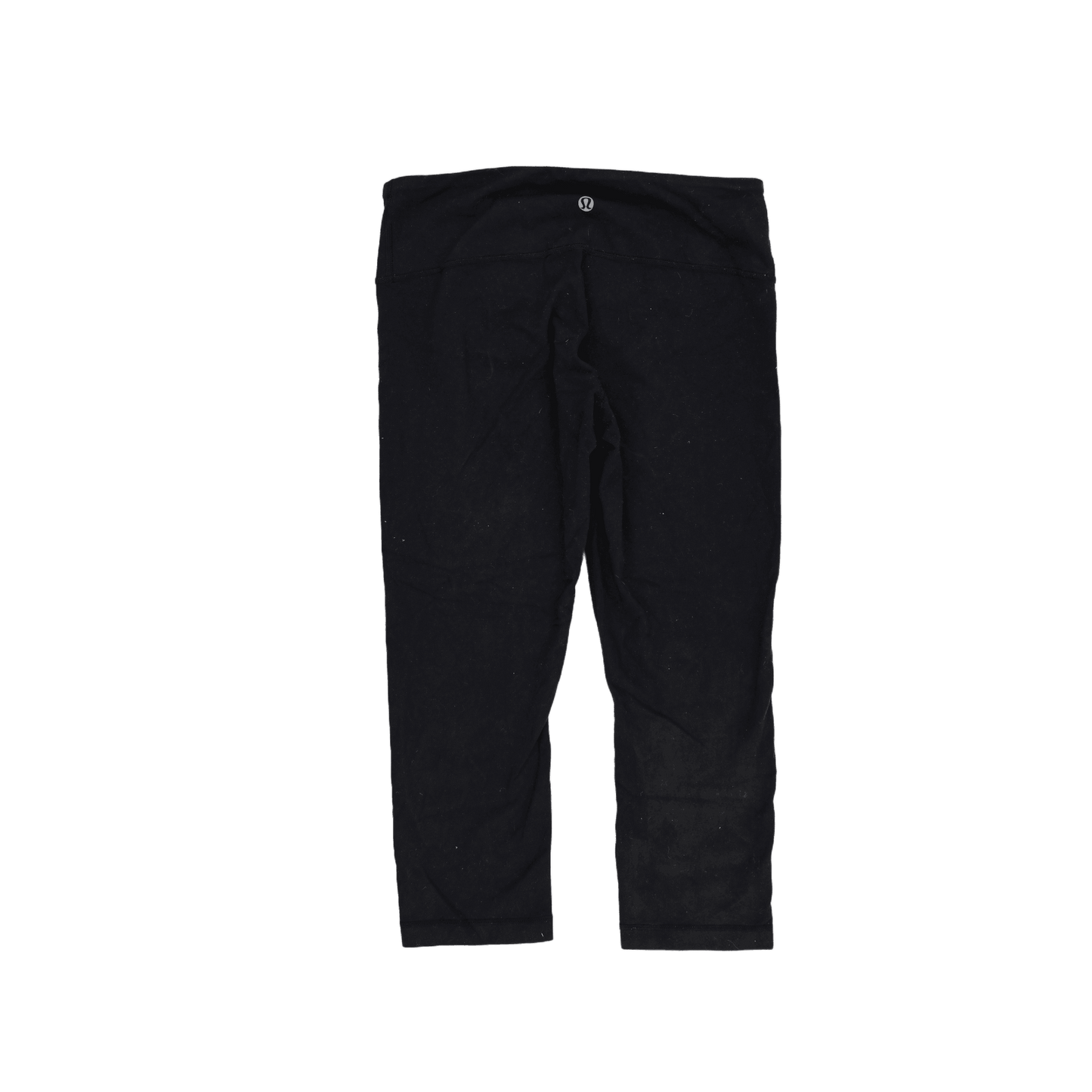 Lululemon Womens Black High Rise Cropped Leggings Small Stretch Fabric