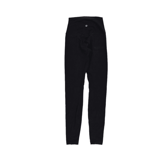 Lululemon Black High Waist Full Length Leggings Women Size Small Stretch Fabric