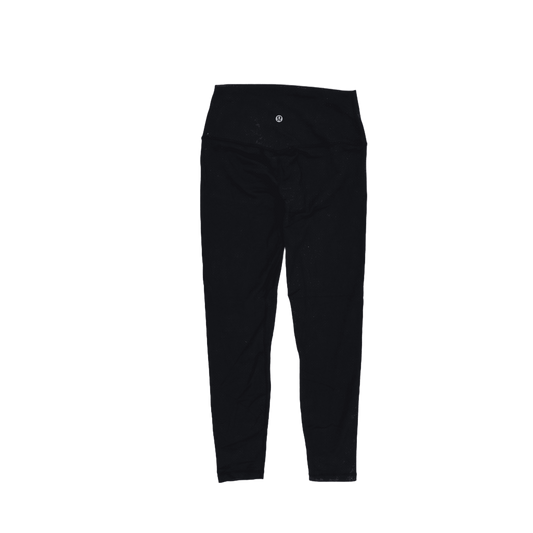 Lululemon Black High Rise Full Length Leggings Size 6 Small 86% Nylon 14% Lycra Elastane Activewear