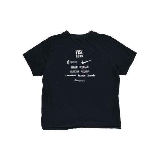 Nike YV5K 2022 Event T-shirt Black XL 100% Cotton Unisex Crew Neck