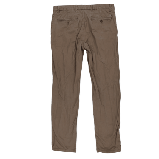Tommy Hilfiger Beige Cotton Chino Trousers 34 32 Size Large
