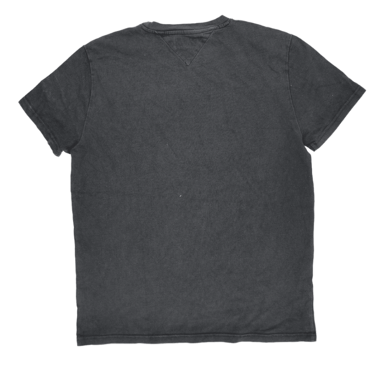 Tommy Jeans Black Cotton Crew Neck T-Shirt for Men Size Medium