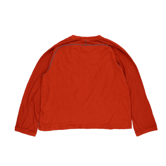 PUMA Vintage Red Long Sleeve T-Shirt for Men Size Large Cotton Crew Neck