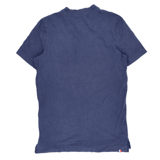 Nike Paris Saint-Germain Navy Blue Sports Polo Shirt Mens Size M Cotton Mandarin Collar