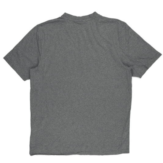 Fila Grey Cotton Logo T-Shirt Men's Large Crew Neck Short Sleeve
