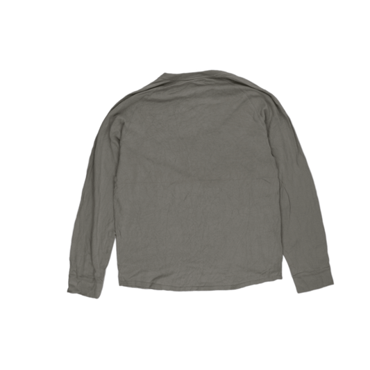 Lacoste Men's Grey Long Sleeve Crew Neck T-Shirt Large Cotton