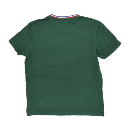 Le Coq Sportif AS St-Etienne Green Graphic T-Shirt Large Cotton Crew Neck