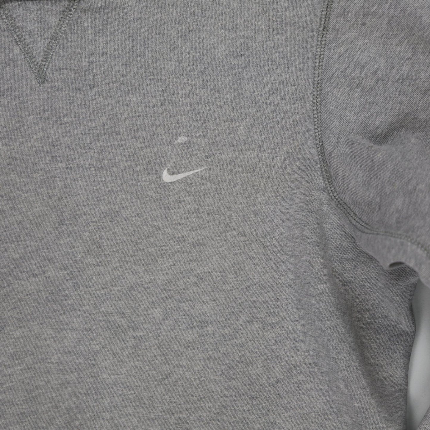 Nike Grey Crew Neck Sweatshirt Men's Medium Cotton Blend Pullover