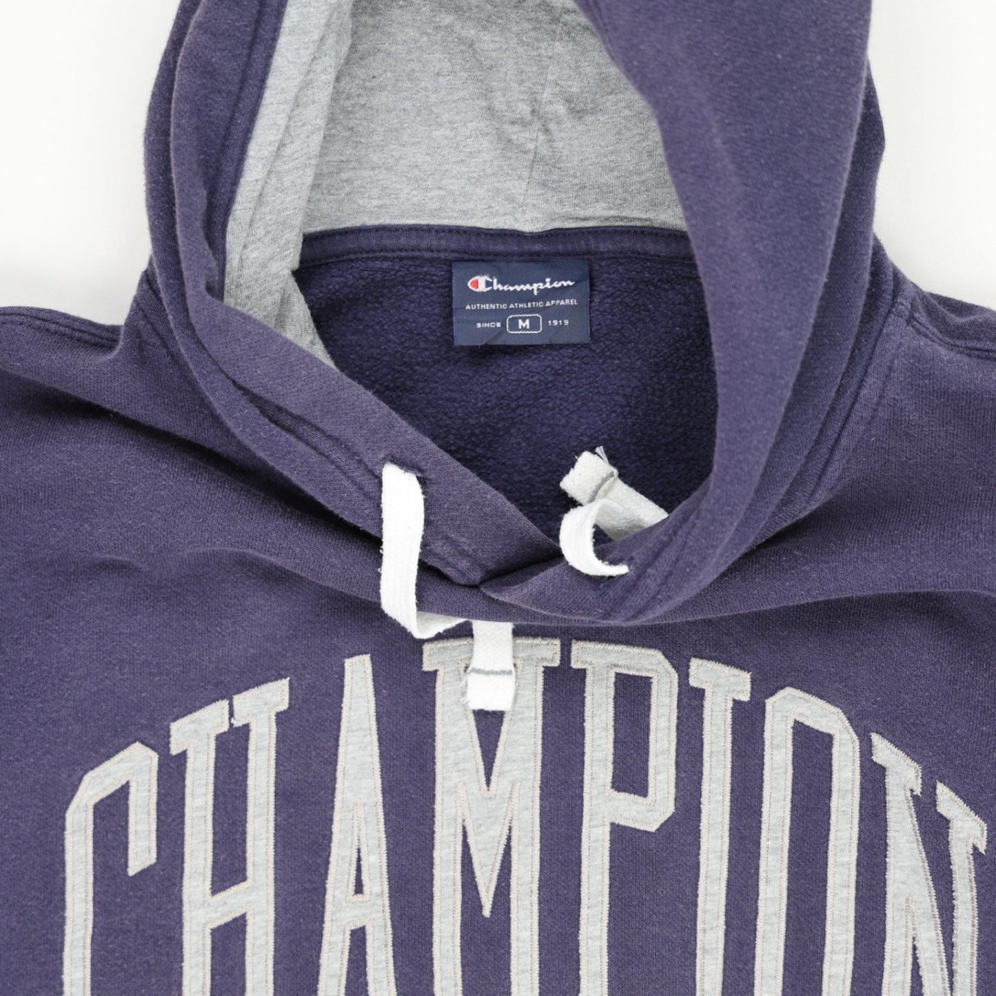 Champion Hoodie Navy Blue Men's Size M Cotton Blend