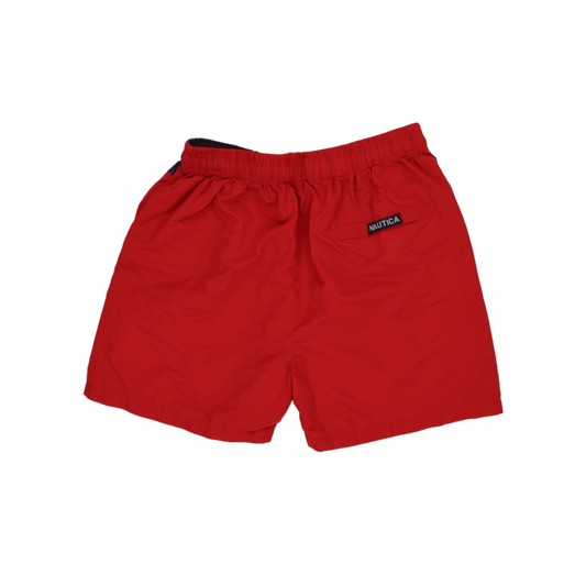 Nautica Colourblock Swim Shorts Red Navy White XL 15 Inseam Nylon