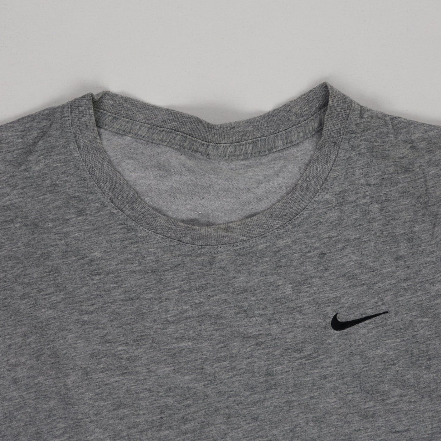 Nike Men's Grey Long Sleeve Cotton T-Shirt Size Large Casual Crew Neck
